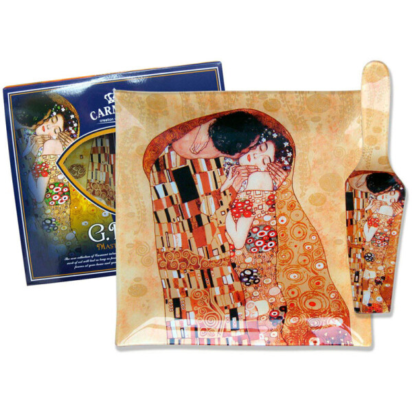 

Тарелка декоративная с лопаткой G.Klimt Поцелуй Carmani 198-8081