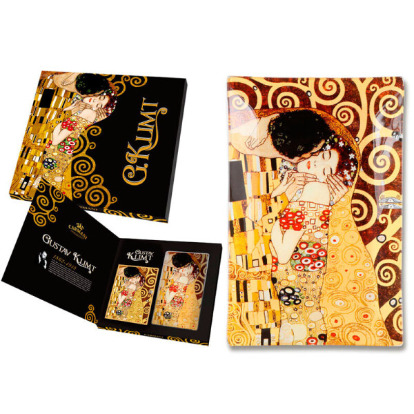

Тарелка G.Klimt Поцелуй 23х15 см Carmani 198-8301