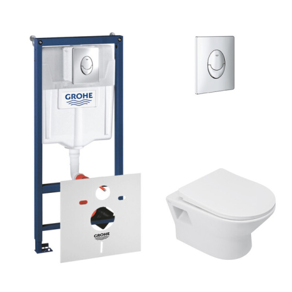 

Инсталляция Grohe Rapid SL 38721001 с унитазом Q-tap Lark WHI 1159 с сиденьем, 38721001WHI1159