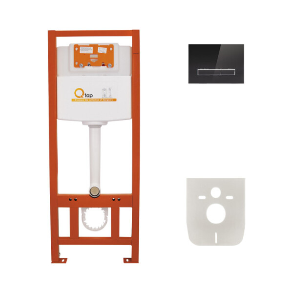 

Инсталляция Q-tap Nest комплект 4 в 1 с панелью смыва PL M08GLBLA, QTPLM08GLBLA
