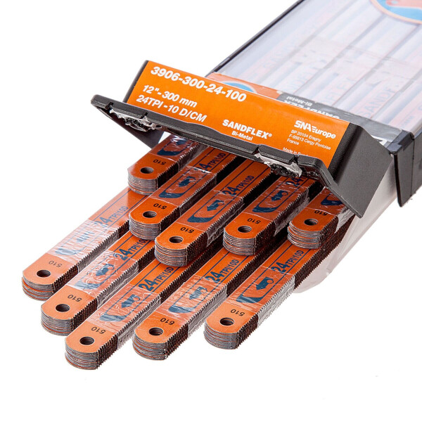 

Упаковка полотен по металлу Bahco Sandflex 24z 100 шт (3906-300-24-100)