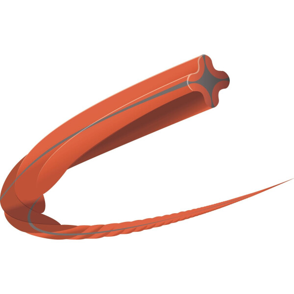 

Корд триммерный бесшумный Husqvarna Whisper Twist 1.5 мм (15 м) Donut Orange/Black
