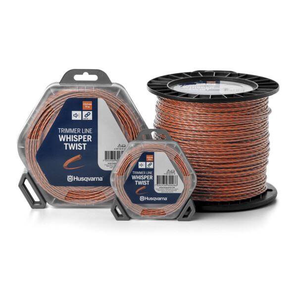 

Корд триммерный бесшумный Husqvarna Whisper Twist 2.4 мм (210 м) Spool Orange/Black