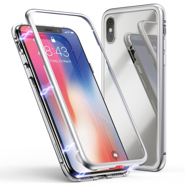 

Магнитный чехол Bakeey для Iphone XR Silver (101647)