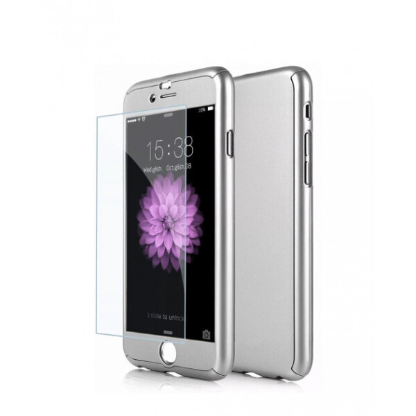 

Противоударный чехол JETech 360° + стекло 9Н на Iphone 7/8 Gray (233104)