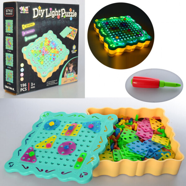 

Игровой набор TU LE HUI ";Diy Light Puzzle"; 196 деталей (TLH-09)