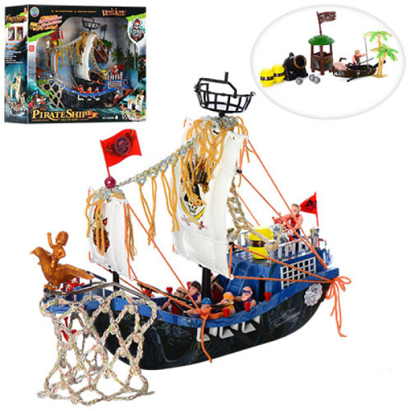 

Корабль пиратов Ban Yuon Toys, 9 фигурок (50898F)