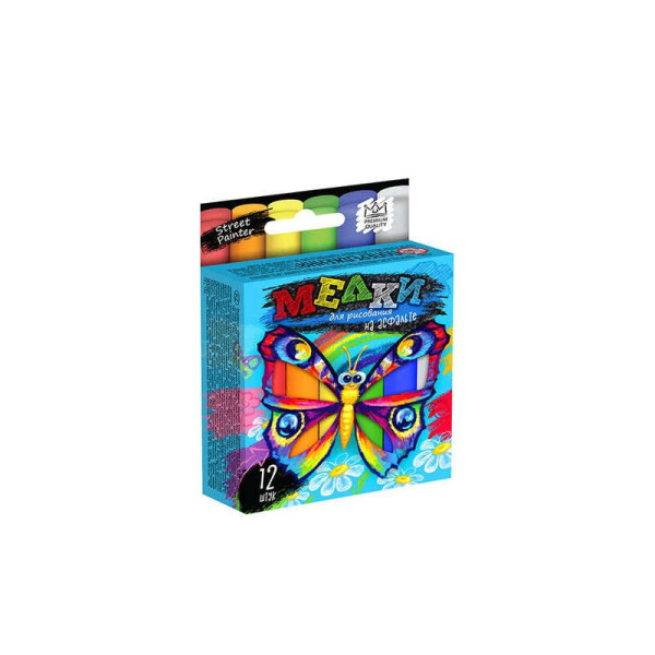 

Мел для рисования на асфальте тонкий Danko Toys 12 шт. (MEL-02-03U)