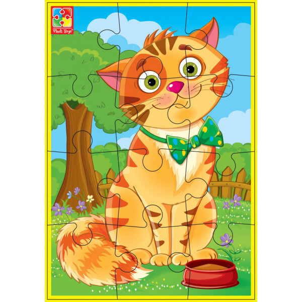 

Мягкие пазлы А5 Vladi Toys "Любимцы" Кот (VT1103-52)