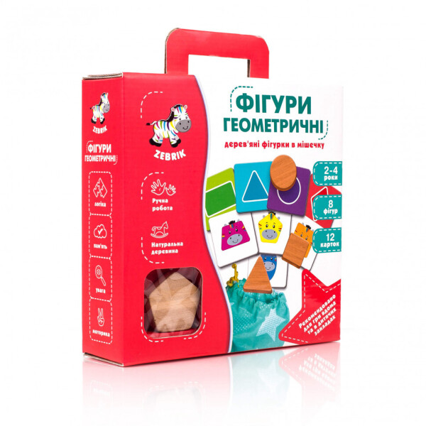 

Развивающая игра Vladi Toys Геометрические фигуры (дерево) (ZB2001-02)