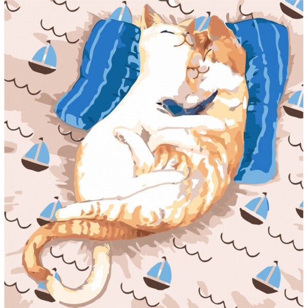 

Картина по номерам. ";Коты Ля-Мур"; 30*30см KHO4164