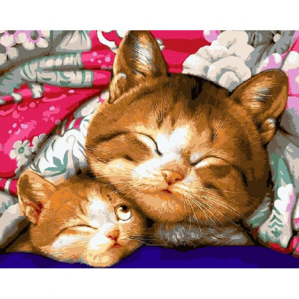 

Картина по номерам. Rainbow Art ";Мама согреет"; GX9765-RA