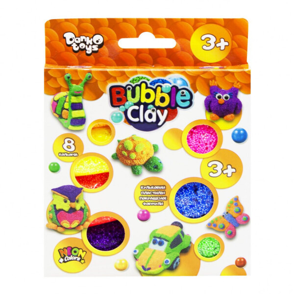 

Креативна творчість ";Bubble Clay"; 8 кольорів укр (20) BBC-04-01U