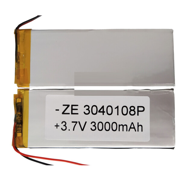

Аккумулятор универсальный 3040108 4 cm х 10.8 cm 3.7v 3000 mAh