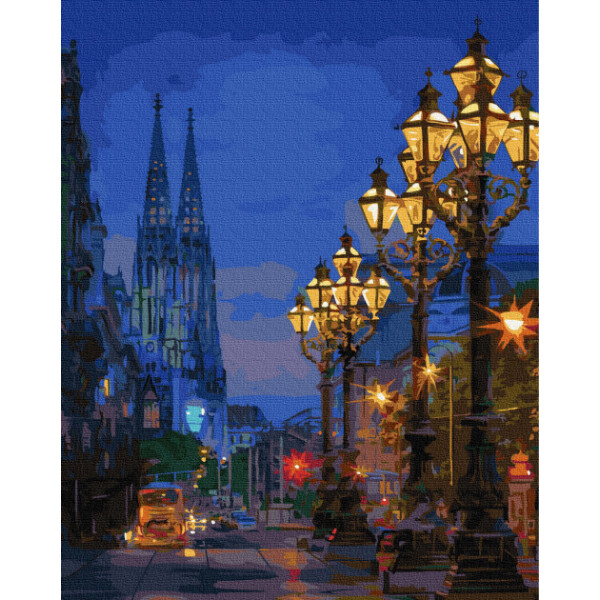 

Картина по номерам. Rainbow Art ";Городские фонари"; GX35655-RA