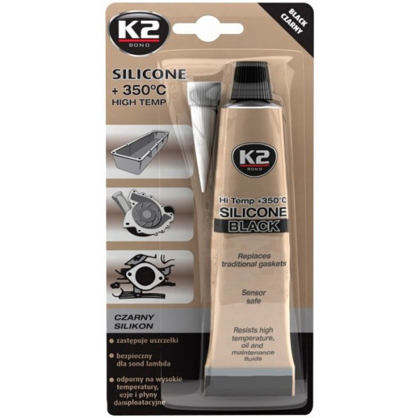 

Силикон герметик K2 SIL BLACK +350°C 85g (B210)