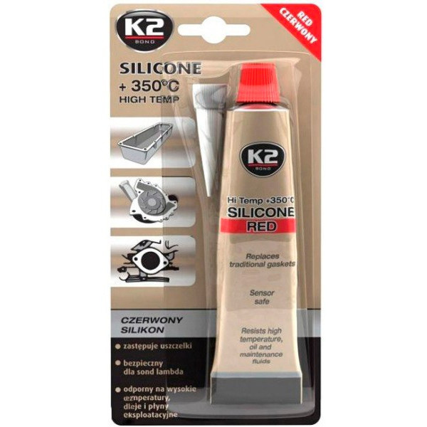 

Силикон герметик K2 SIL RED +350С 85g (B240)