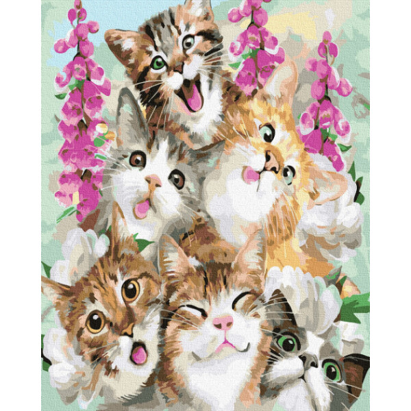 

Картина по номерам. Rainbow Art ";Милые котята"; GX33432-RA