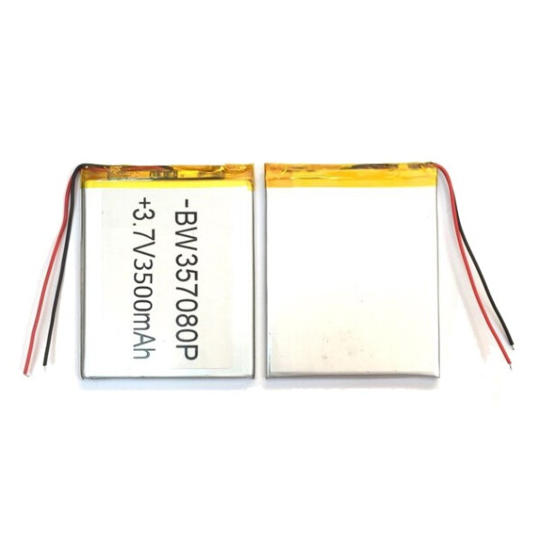 

Аккумулятор универсальный 357080P 8 cm х 7 cm 3.7v 3500 mAh
