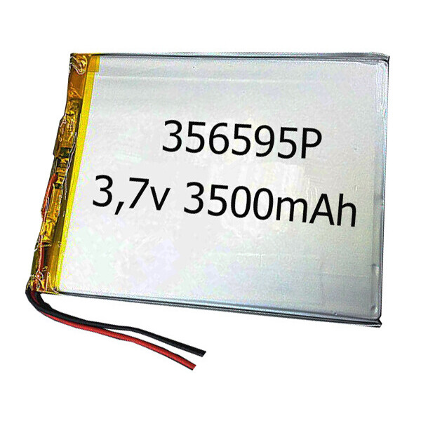 

Аккумулятор универсальный 356595P 9.5 cm х 6.5 cm 3.7v 3500 mAh