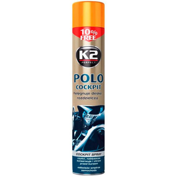 

Полироль для панели K2 POLO COCKPIT 750ml (персик) K407