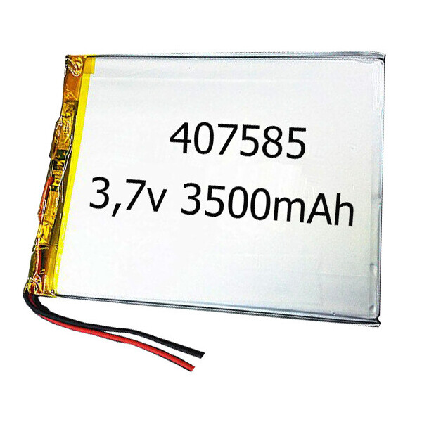 

Аккумулятор универсальный 357585 7.5 cm х 8.5 cm 3.7v 3500 mAh