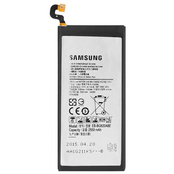 

Аккумулятор для Samsung Galaxy S6 G920F (2550 mAh)