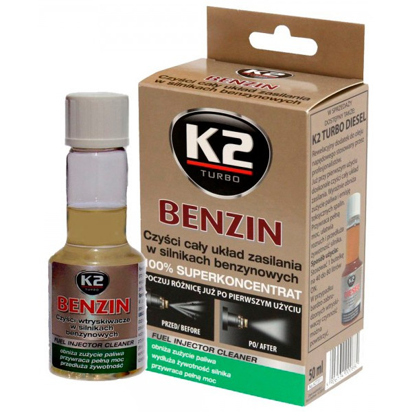 

Очищувач инжекторов K2 TURBO BENZIN 50ml (ET3112)
