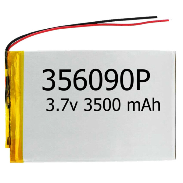 

Аккумулятор универсальный 356090P 6 cm х 9 cm 3.7v 3500 mAh