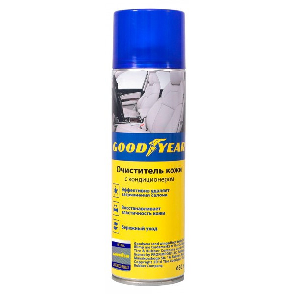 

Очиститель кожи с кондиционером Goodyear 650 мл. (GY000710)