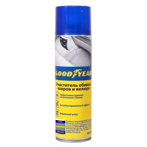 

Очиститель обивки,ковров и велюра Goodyear 650 мл. (GY000711)