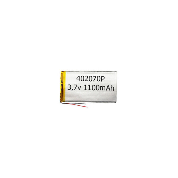

Аккумулятор универсальный 402070P 2 cm х 7 cm 3.7v 1100 mAh