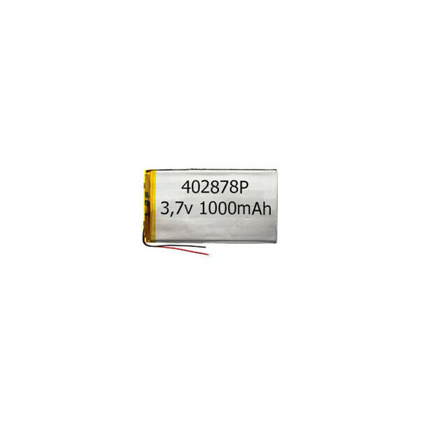 

Аккумулятор универсальный 402878P 2.8 cm х 7.8 cm 3.7v 1000 mAh