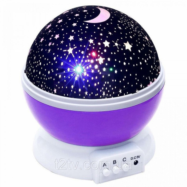 

Проектор ночник звездного неба Star Master Dream фиолетовый HMD 109-10821389