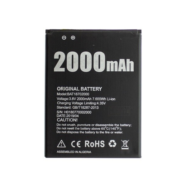 

Аккумулятор для Doogee X50 (2000 mAh)