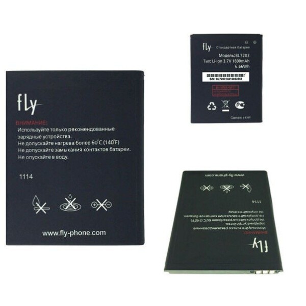 

Аккумулятор для Fly BL7203 (1800 mAh) IQ4405, IQ4413 Quad Evo Chic 1