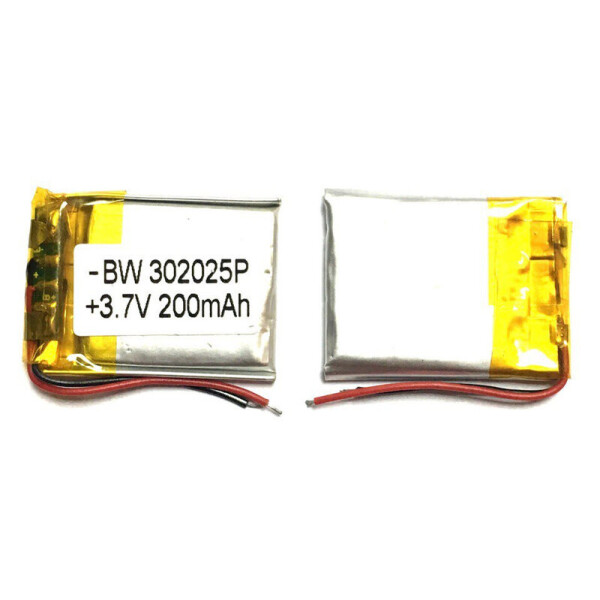 

Аккумулятор универсальный 302025 2 cm х 2.5 cm 3.7v 200 mAh
