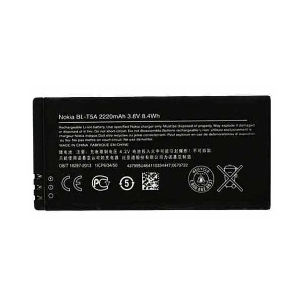

Аккумулятор для Nokia Lumia 550, Lumia 730, BL-T5A, BV-T5A (2220 mAh)