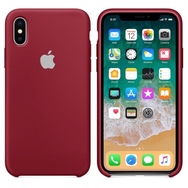 

Чехол (Silicone Case) для iPhone X, iPhone XS Original Red