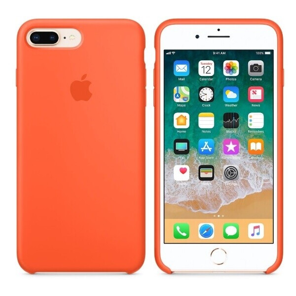

Чехол (Silicone Case) для iPhone 7 Plus, iPhone 8 Plus Original Orange