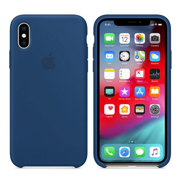 

Чехол (Silicone Case) для iPhone X, iPhone XS Blue
