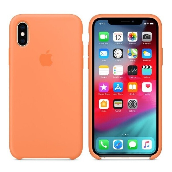 

Чехол (Silicone Case) для iPhone X, iPhone XS Original Papaya