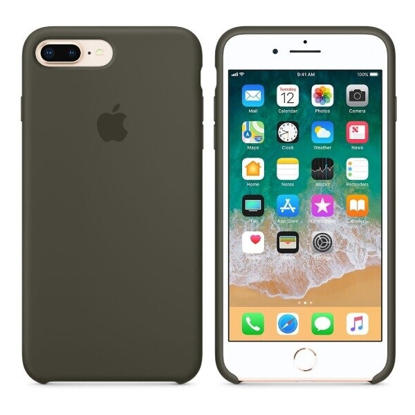 

Чехол (Silicone Case) для iPhone 7 Plus, iPhone 8 Plus Original Dark Olive