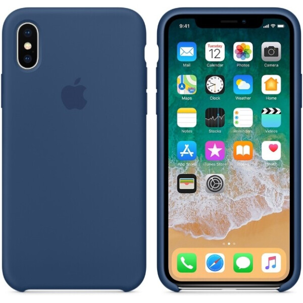 

Чехол (Silicone Case) для iPhone X, iPhone XS Original Blue Cobalt