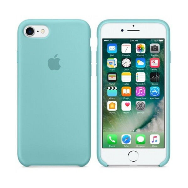 

Чехол (Silicone Case) для iPhone 7, iPhone 8 Sea Blue