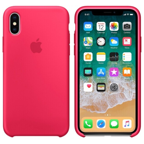 

Чехол (Silicone Case) для iPhone X, iPhone XS Original Red Raspberry