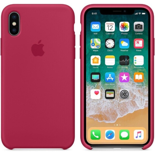 

Чехол (Silicone Case) для iPhone X, iPhone XS Original Rose Red
