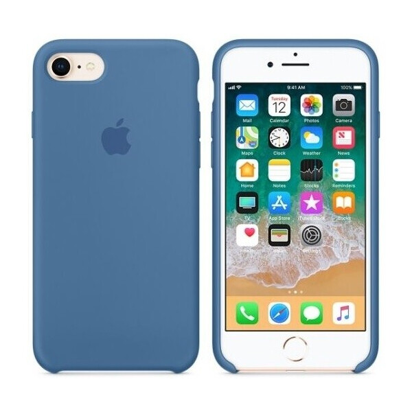 

Чехол (Silicone Case) для iPhone 7, iPhone 8 Original Demin Blue
