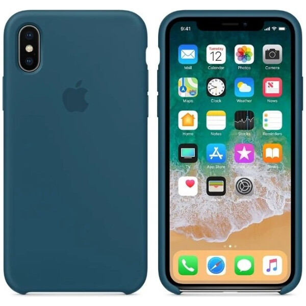 

Чехол (Silicone Case) для iPhone X, iPhone XS Original Cosmos Blue