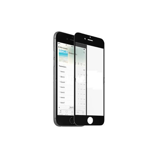 

Защитное стекло (броня) для iPhone 6 Plus, 6S Plus (5.5") чёрная рамка 3D (0.26 mm)